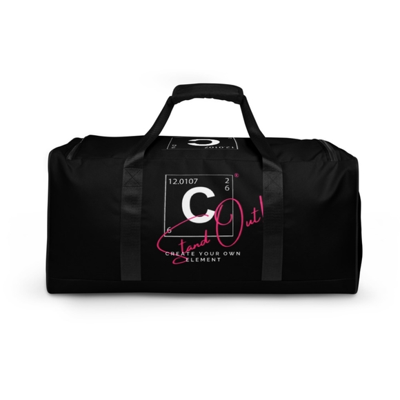 Conceited Apparel Signature Duffel Bag (Black/Pink) - Picture 2 of 3